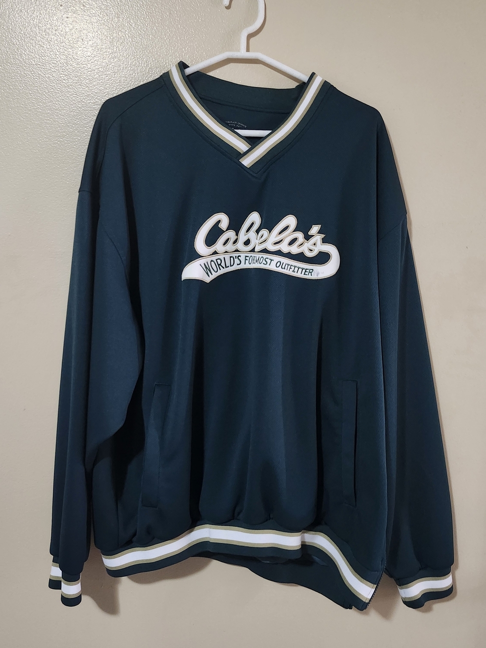Cabela's Teal Pullover V-Neck Sweatshirt